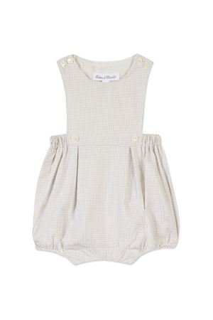 White and beige cotton dungarees TARTINE ET CHOCOLAT KIDS | TY3300015